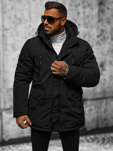 Chaqueta de hombre negra OZONEE JS/5M718/392