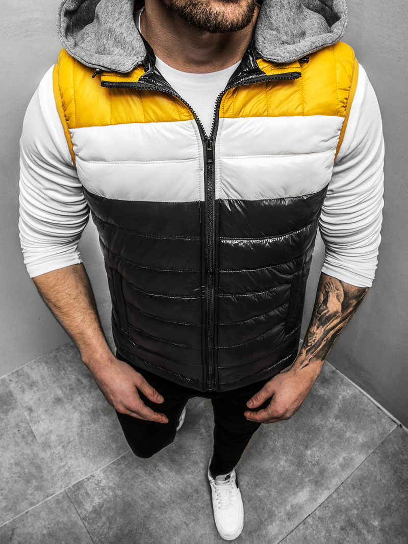 Chaleco de hombre negra OZONEE N/6105Z