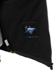 Chaqueta de hombre negra-verde OZONEE GE/12267
