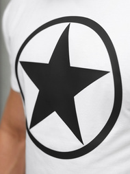 Camiseta de hombre blanco OZONEE NB/MT3151