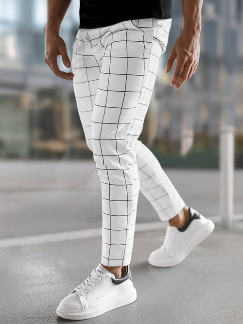 Pantalón chino de hombre blancos OZONEE O/P4009Z
