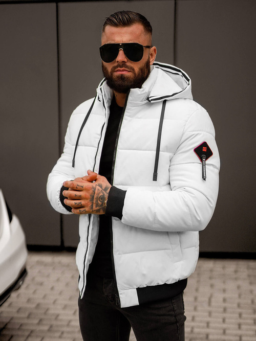 Chaqueta de invierno de hombre blanca OZONEE JS/31M5031/281