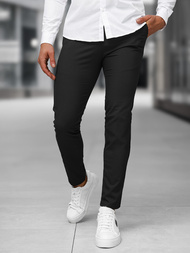 Pantalón chino de hombre negras OZONEE DJ/5526Z