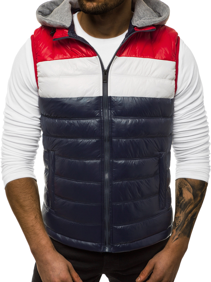 Chaleco de hombre azul marino OZONEE N/6105