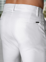 Pantalones cortos chinos de hombre blancos OZONEE DJ/4400Z