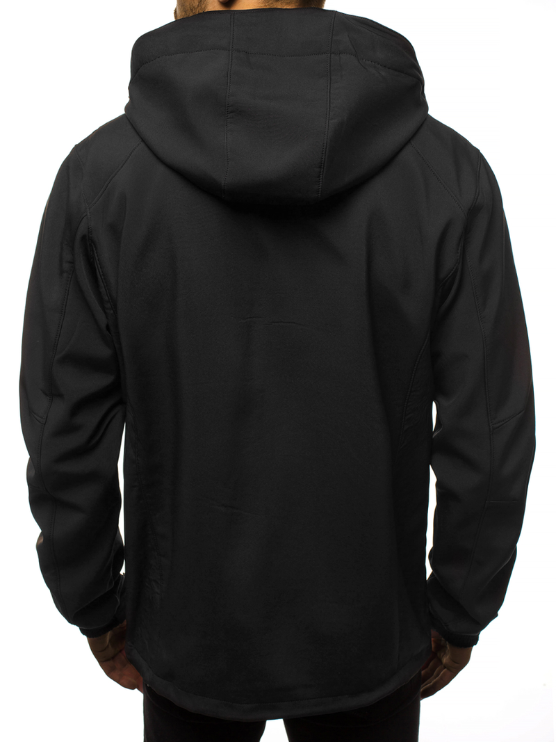 Chaqueta de hombre negro-naranja OZONEE GE/12266