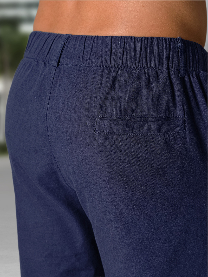 Pantalones cortos chinos de hombre azul marino OZONEE TMK/DC809/3Z