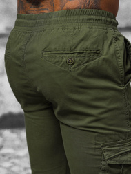 Pantalón chino jogger de hombre verde OZONEE NB/MP0201MV