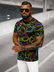 Camiseta de hombre negra OZONEE O/T1272/3