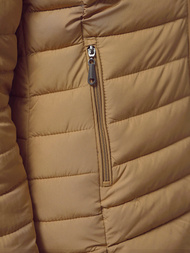 Chaqueta de mujer beige oscuro OZONEE JS/16M9109/84