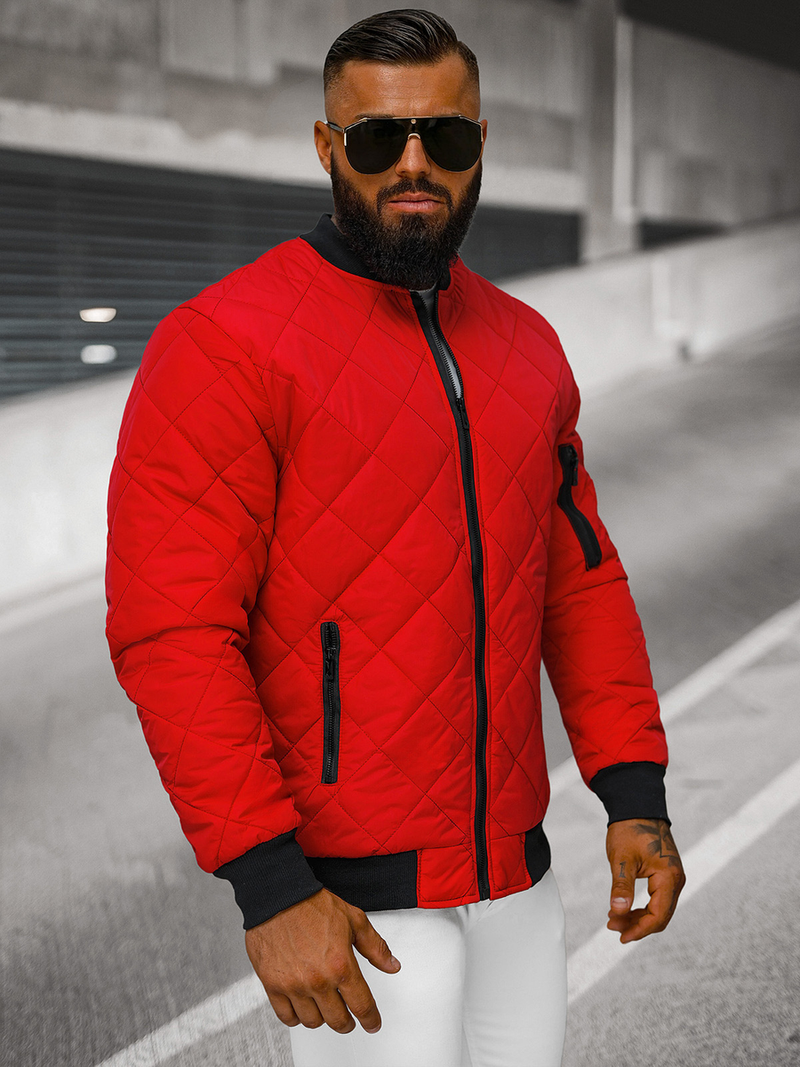 Chaqueta de hombre roja OZONEE JS/MY01Z