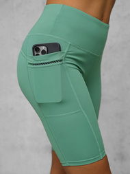 Leggins mujer cortos menta OZONEE JS/XY24004S