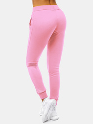 Pantalón de chándal para mujer rosa claro OZONEE JS/CK01