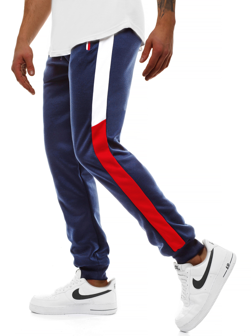 Pantalón de chándal de hombre azul marino OZONEE JS/JZ11027