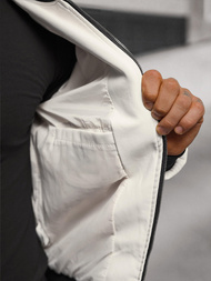 Chaqueta de cuero de hombre blanca OZONEE O/88120