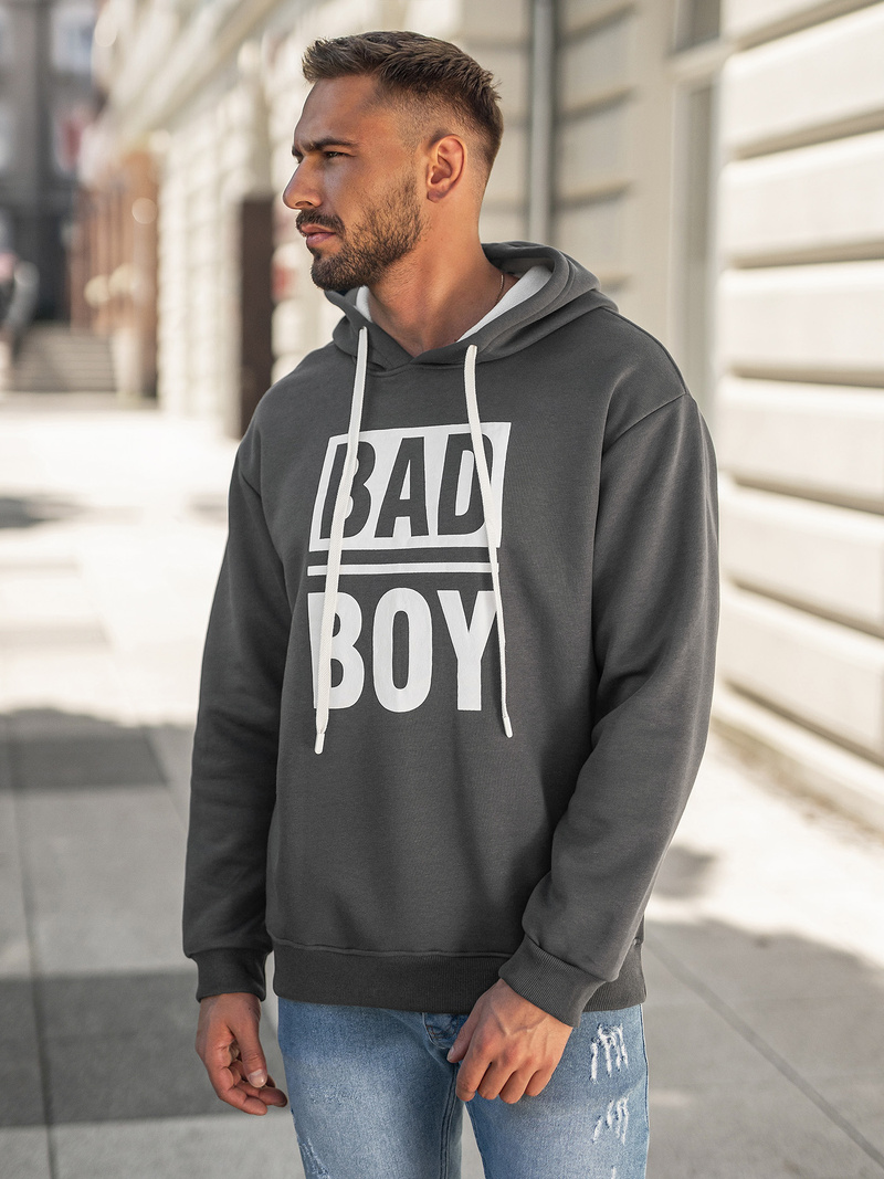 Sudadera de hombre grafito OZONEE JS/65B3909/5