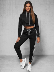 Conjunto de chándal de dos piezas negro ZONEE JS/8C67/3