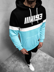 Sudadera de hombre azul claro OZONEE A/0963Z