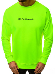 Sudadera de hombre neón verde OZONEE MACH/3149