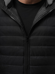 Chaleco de hombre negra OZONEE JS/8M983/392