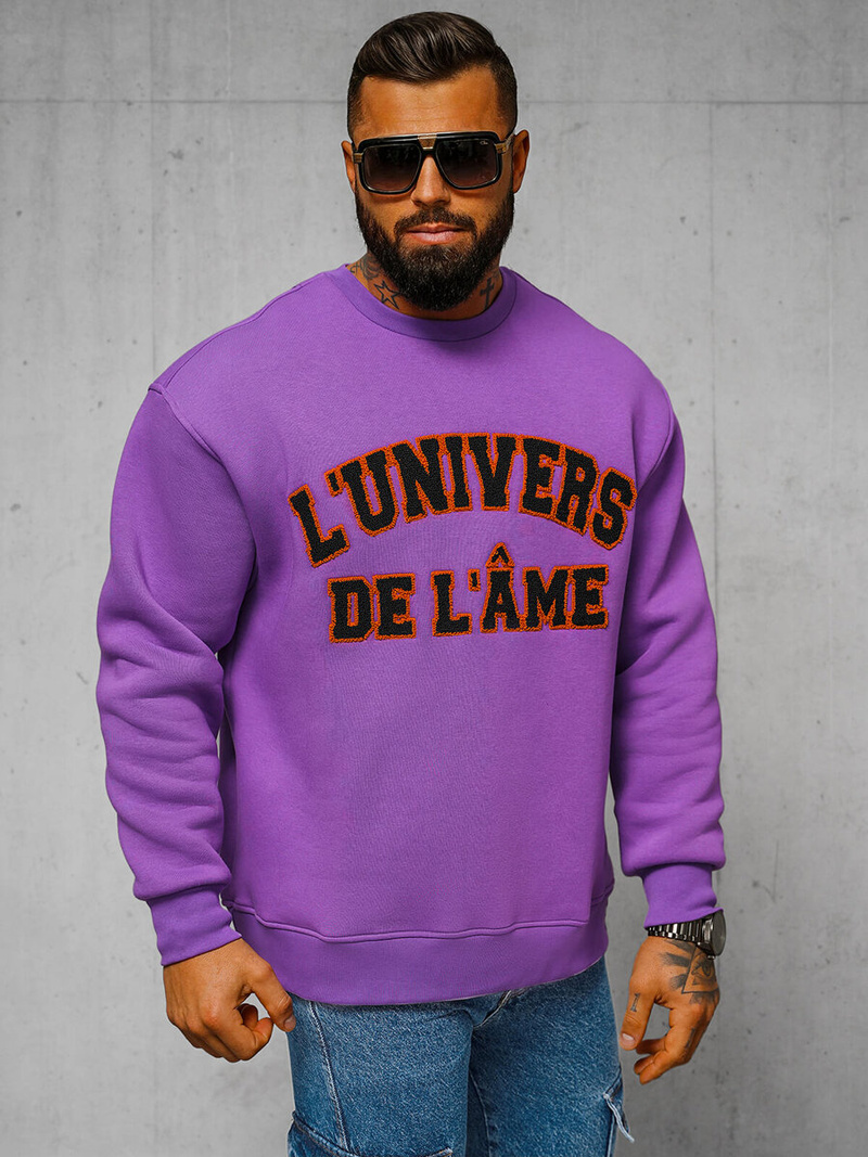 Sudadera de violeta OZONEE O/SWE23055