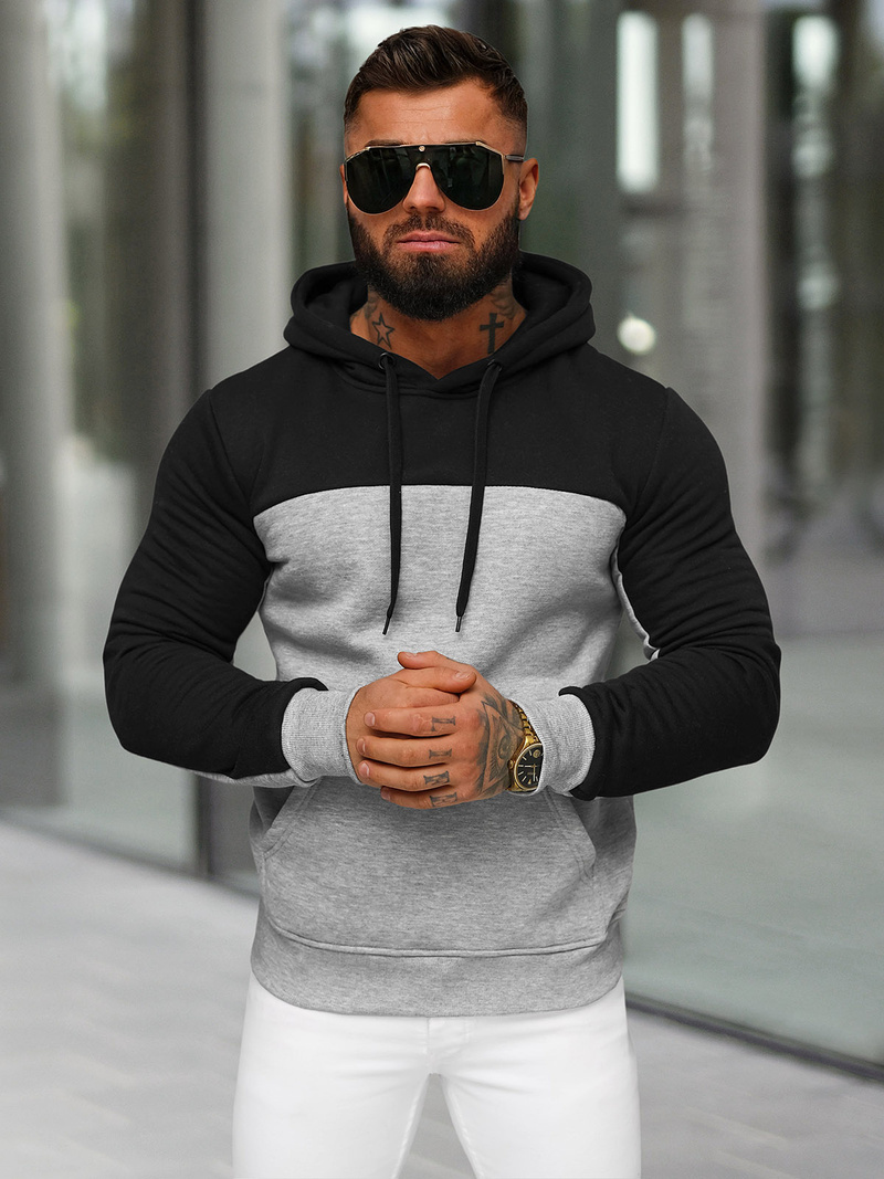 Sudadera de hombre siva OZONEE JS/8B1307/2