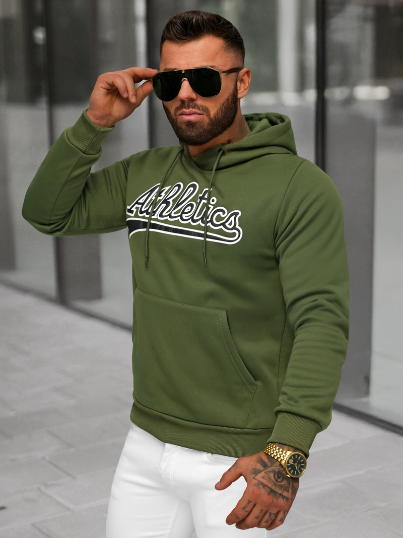 Sudadera de hombre verde OZONEE JS/27B6508/29