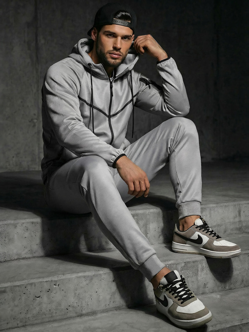 Chándal de hombre gris OZONEE JS/8C1966/2