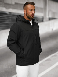 Chaqueta softshell para hombre negro OZONEE JS/27B6523/3
