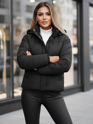 Chaqueta de mujer negra OZONEE JS/16M9188/392Z