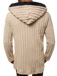 Sudadera de hombre beige OZONEE MACH/2138