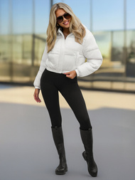 Chaqueta de mujer blanca OZONEE JS/5M3260/281Z