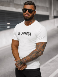 Camiseta de hombre blanco OZONEE O/T7283