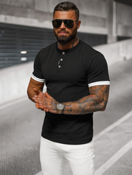 Camiseta de hombre negras OZONEE O/M011