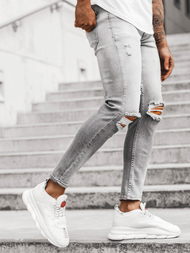 Vaquero de hombre gris OZONEE DP/587