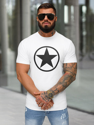 Camiseta de hombre blanco OZONEE NB/MT3151