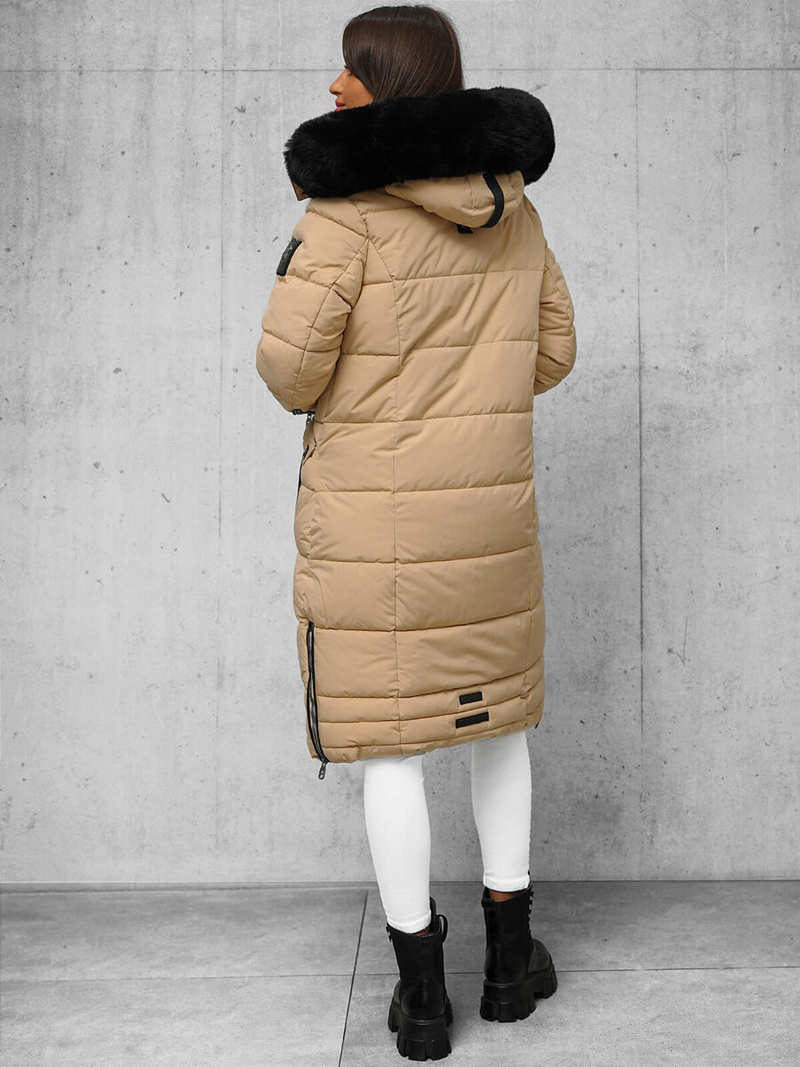 Chaqueta de mujer beige OZONEE O/W377