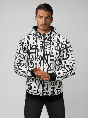 Sudadera de hombre blanca OZONEE JS/8B1179/1Z