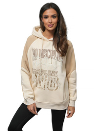 Sudadera de beige OZONEE O/SWE23037Z