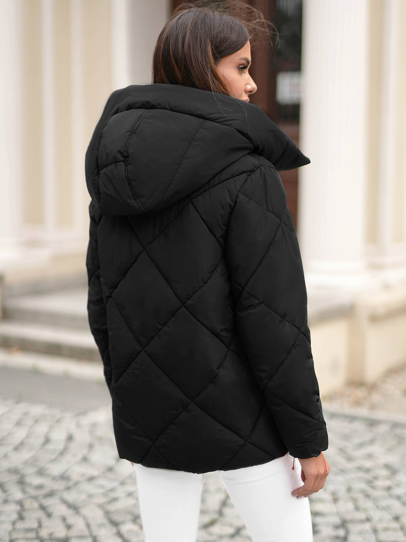 Chaqueta de mujer negra OZONEE JS/5M3175/392Z