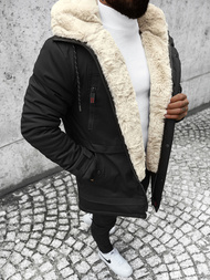 Chaqueta de invierno de hombre negra OZONEE JS/22M51/392