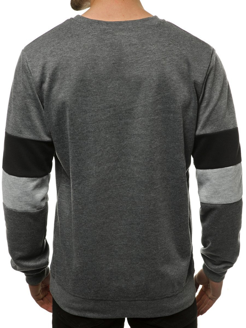 Sudadera de hombre grafito OZONEE JS/JZ11039