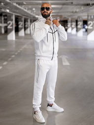 Chándal de hombre blanco OZONEE JS/8C8117/1Z