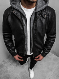 Chaqueta de hombre negr OZONEE RF/HK01Z