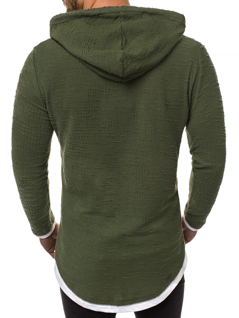 Sudadera de hombre verde-oscura OZONEE O/1252