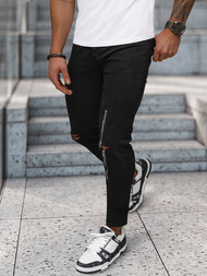 Vaqueros de hombre negras OZONEE NB/MP0087N