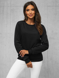 Sudadera de mujer negra OZONEE JS/W01Z