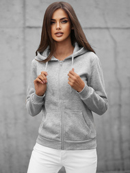 Sudadera de mujer gris OZONEE JS/W03Z