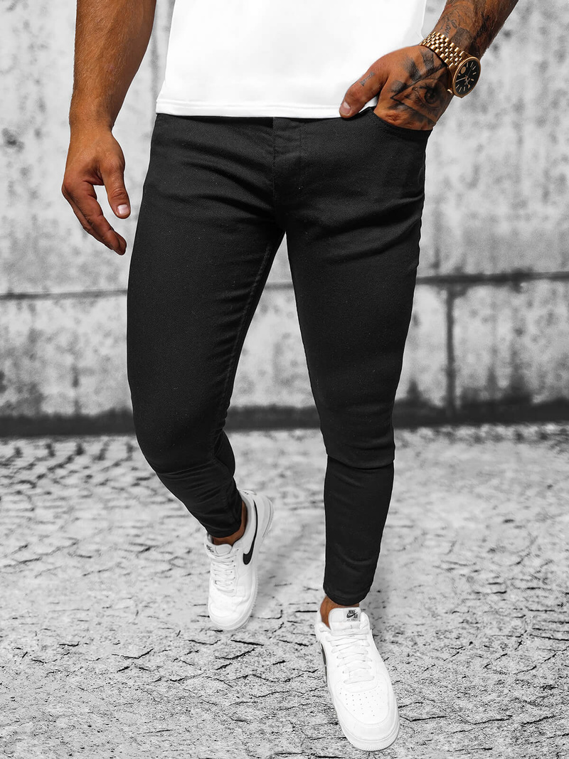Vaqueros de hombre negras OZONEE E/5348/02