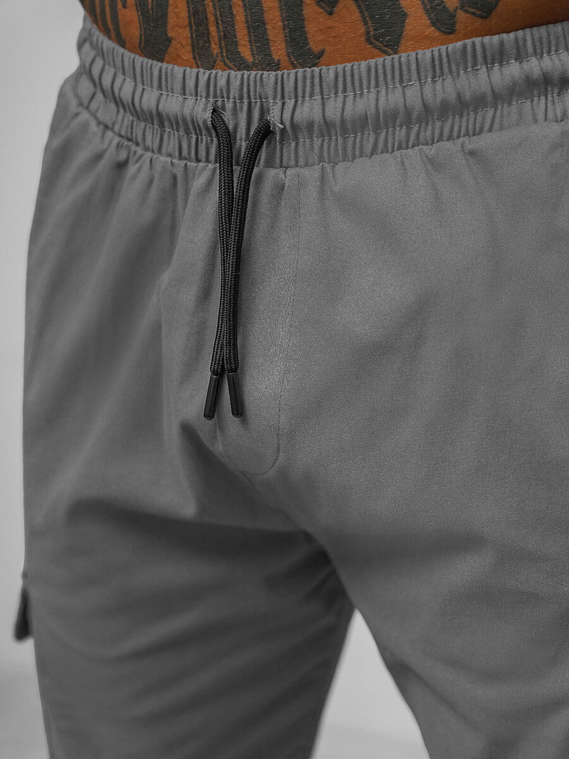 Pantalón chino jogger de hombre gris OZONEE O/G3014Z